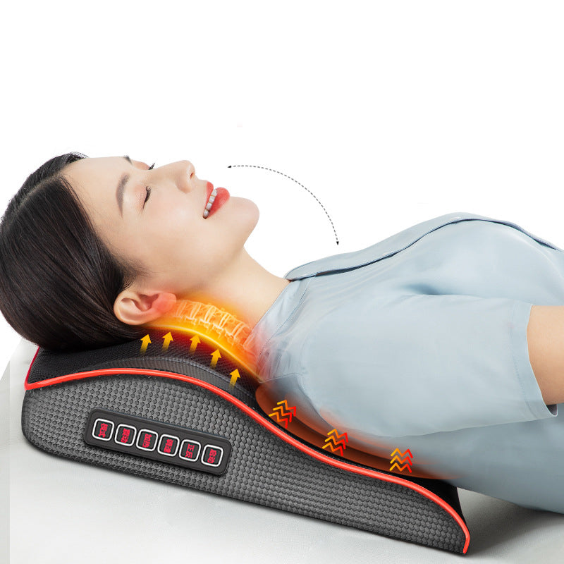 Electric back massager pillow